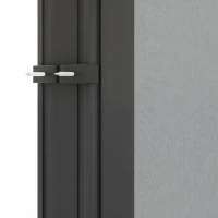 Outsunny Store latéral Brise-Vue paravent rétractable dim. 3L x 2H m alu. Polyester Anti-UV Haute densité 180 g/m² gris clair(m-13)
