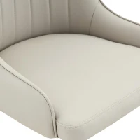 Lot de 2 chaises de salle à manger, dossier motif éclair stylé, déperlante et facile d'entretien, 47.3x44x91 cm, Gris chaud(m-6)