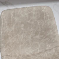 HOMCOM 2-delige Barkrukset in retrodesign, in hoogte verstelbaar, draaibaar, kunstleer, 42 x 48 x 91-112 cm, Beige(m-8)