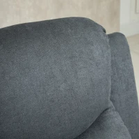 HOMCOM Relaxstoel, ligstoel, 150° kantelbaar, Donkergrijs(m-9)