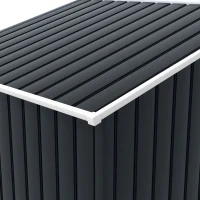 Outsunny Gereedschapschuur Tuinschuur Metaal kolengrijs(m-10)