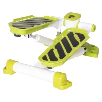 HOMCOM Portable Mini Stepper Machine, Compact Stair Stepper with LCD Monitor, Non-Slip Pedals, Fitness Step Machine for Full Body Cardio Exercise Workout, Home Gym Office, Yellow(m-10)