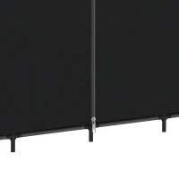 HOMCOM Stoffen kledingkast, stofdicht en draagbaar, 5 kledingroedes, 170 x 45 x 167 cm, zwart(m-10)