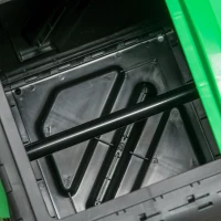 Outsunny Compostbak, 65 Liter Composter, Draaibaar, Compact, 48 Ventilatiegaten, Staal, Kunststof, Groen+Zwart(m-9)