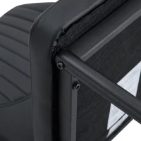 Lot de 4 chaises de salle à manger, style léger-luxe, patins antidérapants, 43x42.6x93 cm, Noir(m-10)