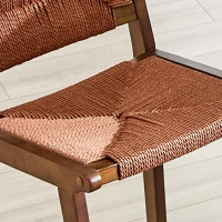 Lot de 2 tabourets de bar, charme maison de campagne, cadre en bois massif, 44x42x89 cm, Noyer(m-6)