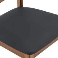 Lot de 2 chaises de salle, design papillon, confortable et facile d'entretien, 51x43x87.5 cm, Noir(m-5)