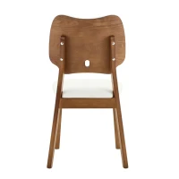 Lot de 2 chaises de salle, design papillon, confortable et facile d'entretien, 51x43x87.5 cm, Blanc(m-10)