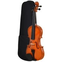 HOMCOM Violon 4/4 pleine grandeur avec étui, accordeur, épaulière, archet, colophane, cordes rechange et chiffon(m-12)
