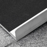 HOMCOM Rampa per Sedia a Rotelle Portatile Pieghevole, 91x72 cm, in Alluminio, Capacità 270 kg, Argento(m-6)