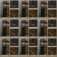 HOMCOM Comodă cu 7 Sertare Detașabile cu 2 Rafturi Industrial din Lemn și Oțel, 79x29x101 cm, Maro și Negru(m-7)