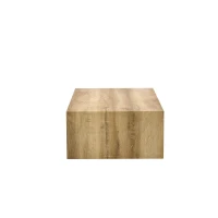 Table basse rectangulaire, style Luxury moderne compatible, pieds antidérapants en silicone, 90x50x30 cm, Couleur naturelle(m-10)