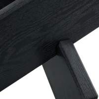 Table basse ronde, design moderne, facile à nettoyer et stable, 79x79x45 cm, Transparent(m-8)
