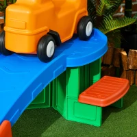 AIYAPLAY 3(m) Four-Piece Ride on Kids Roller Coaster w/ Non-Slip Steps, for Ages 2-5 Years - Multicoloured(m-9)