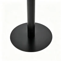 Table d'appoint ronde, plateau anti-rayures facile à nettoyer, 60x60x74 cm, Gris(m-8)
