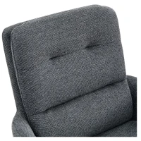 Chaise pivotante de salle, manger style luxe léger européen, lot de 2, patins antidérapants, 55x50x85 cm, Gris foncé(m-6)