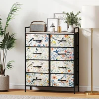 HOMCOM 8-Drawer Chest of Drawers - White(m-10)