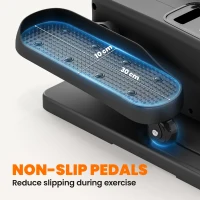 SPORTNOW Under Desk Elliptical Machine with Manual & Auto Modes, 12 Adjustable Speed, Remote Control & LED Monitor for Home(m-7)