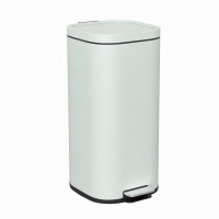 HOMCOM 30L Kitchen Bin, Compact Pedal Bin with Soft-Close and Stay-Open Lid, Removable Bucket for Kitchen, Home, Office, Green