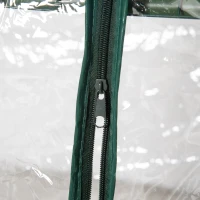 Outsunny Kas met Planken, Winterbestendige Foliekas voor Balkon 69 x 49 x 125 cm Transparant(m-9)