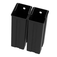 HOMCOM Prullenbak met Deksel en Voetpedaal, Roestvrij Staal, 2x 20 Liter Compartimenten, Zilver(m-9)