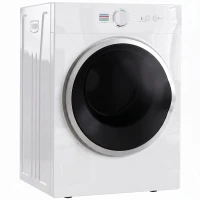 HOMCOM Mini Uscător de Rufe Portabil 3 kg, 1020W, Încălzire PTC, Timer, Alb(m-1)