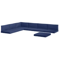Outsunny 14-piece Dining Set Cushions - Dark Blue(m-11)