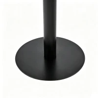 Table d'appoint ronde, plateau anti-rayures facile à nettoyer, 60x60x74 cm, Blanc(m-8)