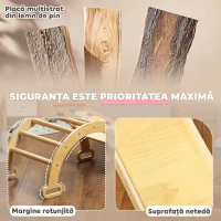 AIYAPLAY Joc pentru Copii cu Triunghi, Arc și Rampă(m-5)