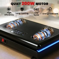 SPORTNOW Vibration Plate Exercise Machine with 120 Speed Levels, 5 Programs, Quiet Vibrating Plate with Resistance Bands(m-4)