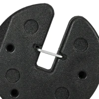 Outsunny Pavillonstandfüße 4er-Set 12 kg Gewichte mit Befestigungsstiften und Transportgurt(m-8)
