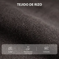 HOMCOM Sillón Relax Reclinable Eléctrico Levanta Personas Masaje Vibratorio y Calor Asiento Ancho USB-C USB-A Bolsillos Negro(m-7)