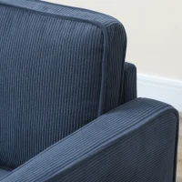 HOMCOM Small Two-Seater Corduroy Sofa - Blue(m-8)