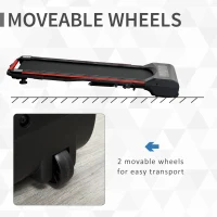 HOMCOM Foldable Walking Machine Treadmill 1-6km/h with LED Display & Remote Control Exercise Fitness for Home Office(m-6)