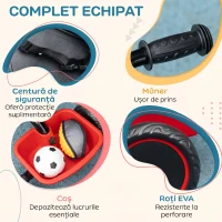 AIYAPLAY Tricicletă pentru Copii 2-5 Ani, cu Șezut Reglabil, Coș și Apărătoare de Noroi, Roșie(m-7)