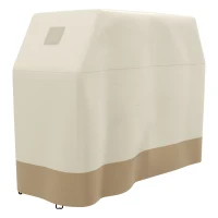 Outsunny 66W x 152Lcm PU Coated Protective Grill Cover - Beige(m-1)