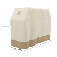 Outsunny 66W x 152Lcm PU Coated Protective Grill Cover - Beige(m-3)
