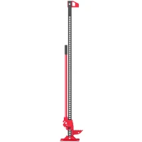HOMCOM Farmjack Krik 135 cm 3000 kg Capaciteit Offroad Winch van Staal Rood+Zwart(m-10)