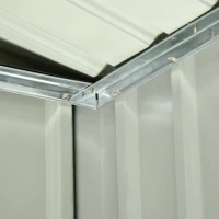 Outsunny Abri de jardin pour tondeuse à gazon robot-tondeuse - garage tondeuse robot - tôle acier gris(m-7)