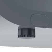 HOMCOM Mini wasdroger 4 kg, 5 programma's, tot 60 ℃, 800/400 W, afvoerdroger met RVS trommel, grijs(m-13)