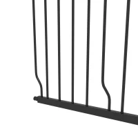 PawHut Hondenscherm Veiligheidshek, Tweezijdige opening, Wandbevestiging met drukknoppen, verstelbaar van 75 tot 145 cm(m-13)