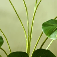 HOMCOM Pianta Artificiale Monstera Alta 180cm per Interno ed Esterno con Vaso Incluso(m-9)