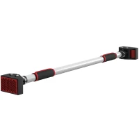SPORTNOW Barra para hacer Dominadas para Puerta Ajustable de 95 cm a 123 cm Carga 200 kg para Ejercicio y Entrenamiento Negro(m-1)