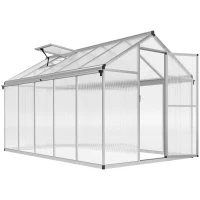 Outsunny 10 x 6ft Aluminium Frame Walk-In Greenhouse(m-1)