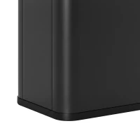 HOMCOM 40L Sensor Bin with Soft-Close Lid, Stainless Steel Automatic Touchless Motion Sensor Kitchen Bin, Black(m-12)