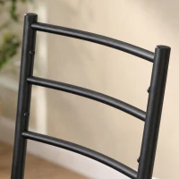 HOMCOM 4-delige eettafelset, industriële keukentafel met 2 stoelen en bank voor 4 personen, gevoerde zittingen van PU-leer, bruin(m-12)