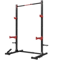 SPORTNOW Power Cage Rack Squat 500 kg con Barra Trazioni e Larghezza Regolabile(m-7)