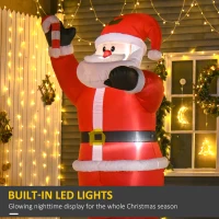 HOMCOM Inflatable Christmas Santa Claus Air Blown Decoration Yard(m-4)