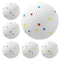 PawHut 6 Pack Dog Balls Toys Fits Aggressive Chewers, Indestructible Teething and Water ETPU Balls for Throw and Fetch(m-15)