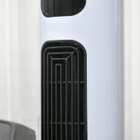 HOMCOM Ventilateur colonne oscillation 70° minuterie 12h panneau de capteur LED 45W télécomande 2 modes de contrôle blanc(m-9)